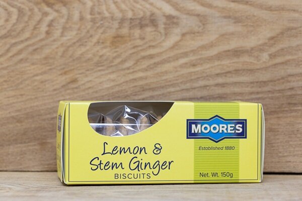 Moores Lemon & Stem Ginger Biscuits